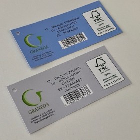 popierinės etiketės, standartinio formato, kokybiškos