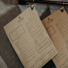 Meniu spausdinimas restoranams ir kavinėms